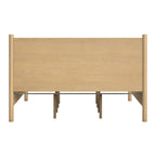Letto a piattaforma con gambe arrotondate