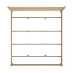 Letto a piattaforma con gambe arrotondate