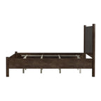 Letto a piattaforma con gambe arrotondate