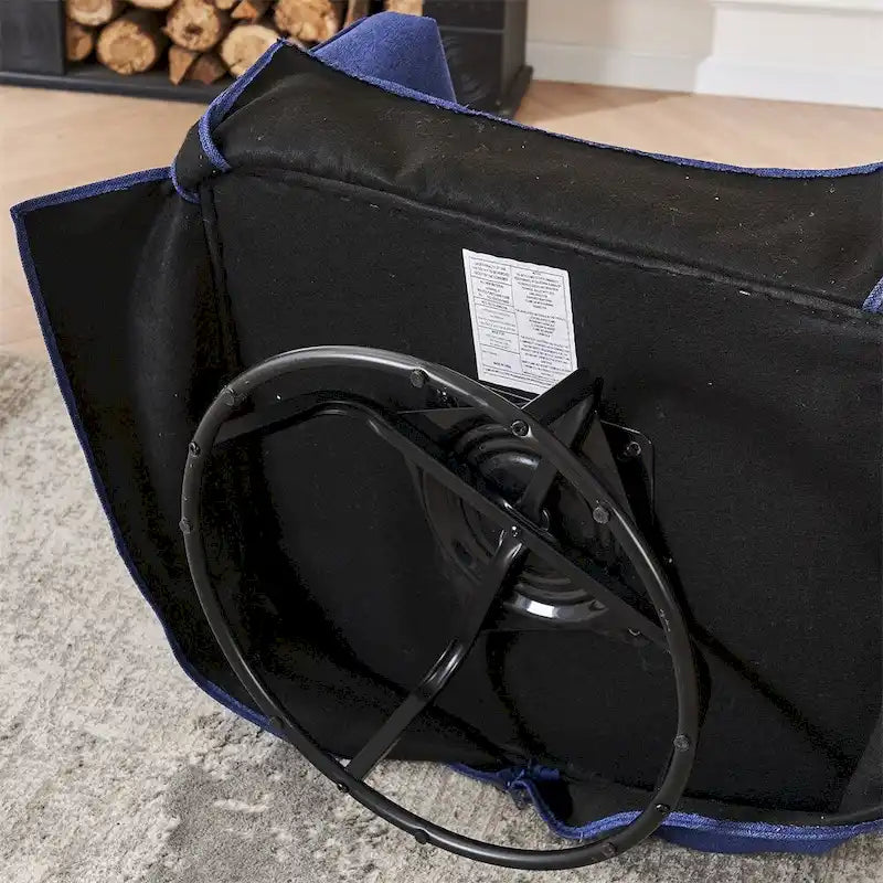 Poltrona girevole a barilotto con pouf