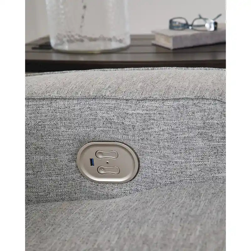 Poltrona reclinabile elettrica con poggiatesta regolabile e porta USB