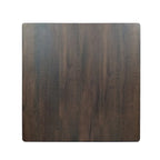 Tavolo da pranzo alto con gambe in legno di hevea e piano laminato