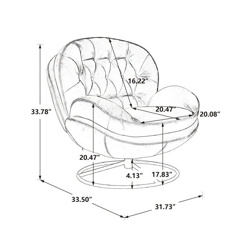 Poltrona d'accento in velluto con pouf