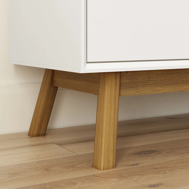 Comò a 6 cassetti in legno massiccio Mid-Century Modern